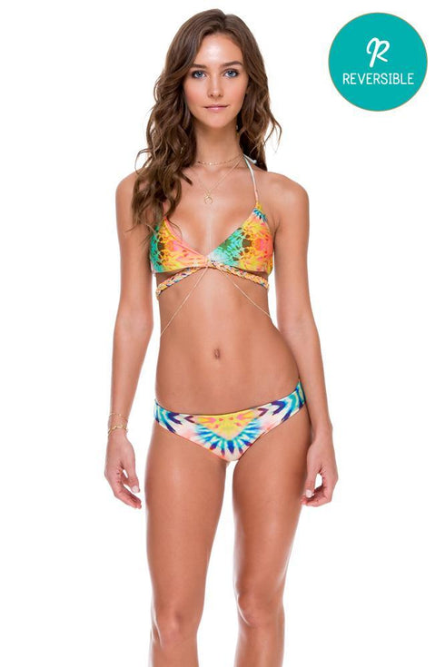 Luli Fama Sol Multicolor Reversible Cross Over Halter